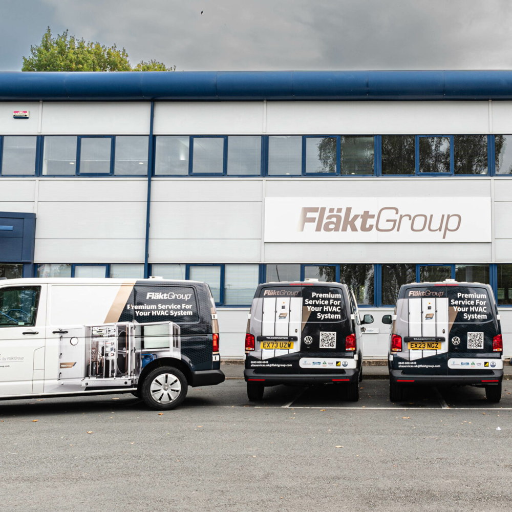 flakt group vans at office