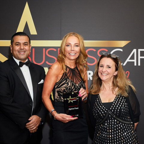 a furhter image of Jo Clark at Business Car Awards