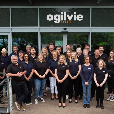 Ogilvie Fleet staff celebrating a record braking year