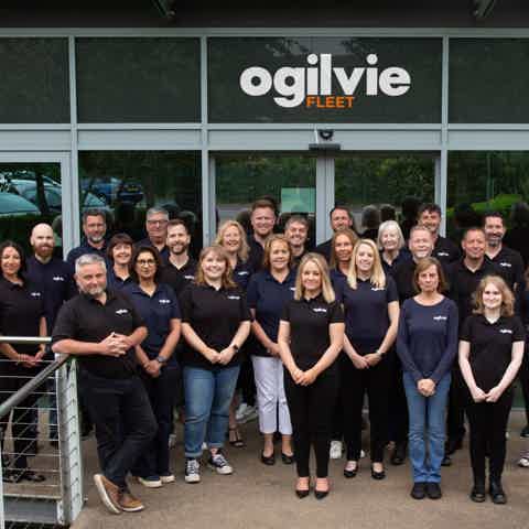 Ogilvie Fleet staff celebrating a record braking year