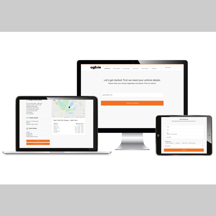 Ogilvie Fleet displayed on multiple devices