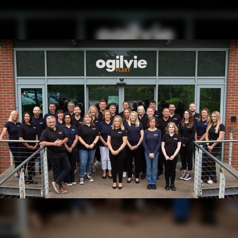 Ogilvie Fleet staff celebrating a record braking year