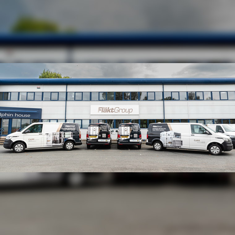flakt group vans at office