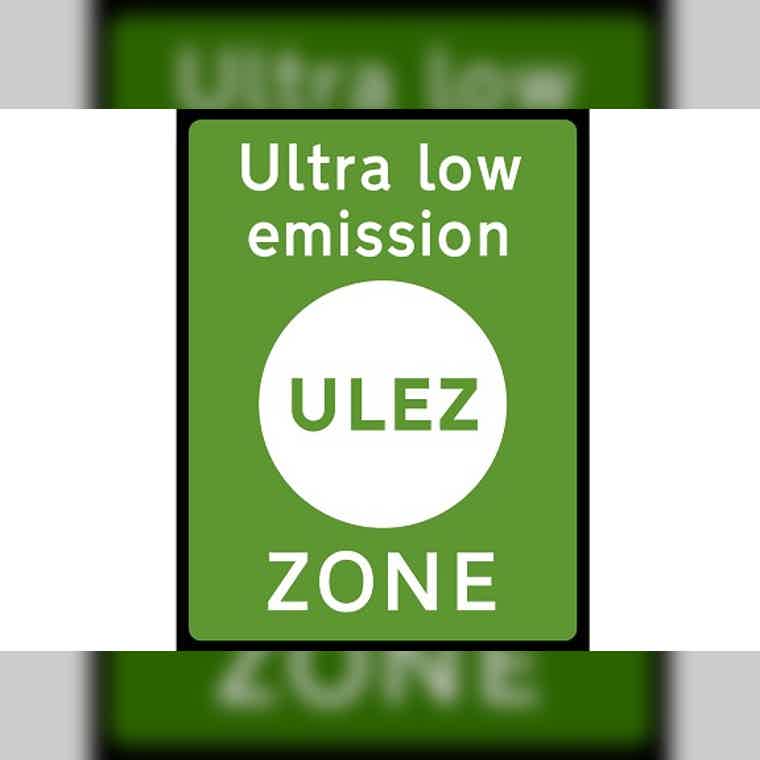 Ultra low emissions zone sign